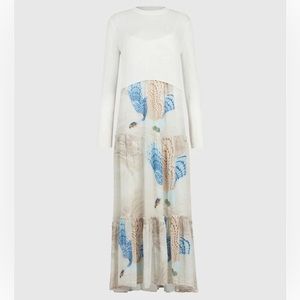 ALLSAINTS Tilly Swoop Dress 2 in 1 size 8 NWT